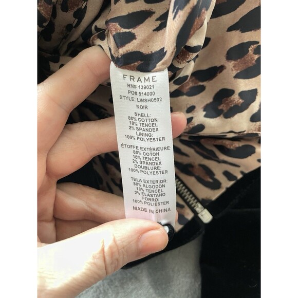 FRAME Blouse Womens Small Black velvet sweetheart neck Exposed Zipper Party Chic - Picture 10 of 13